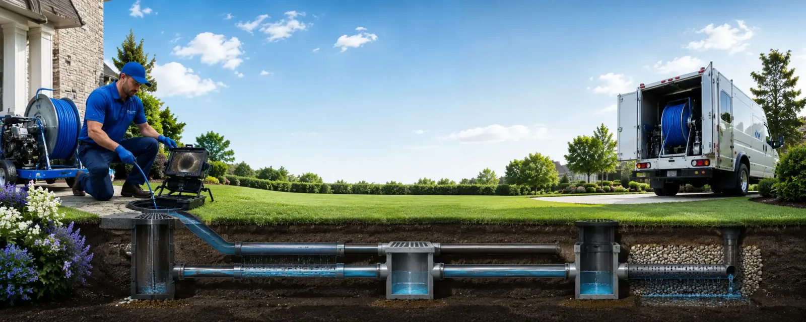 Outdoor drain cleaning information for Sorrento, ME